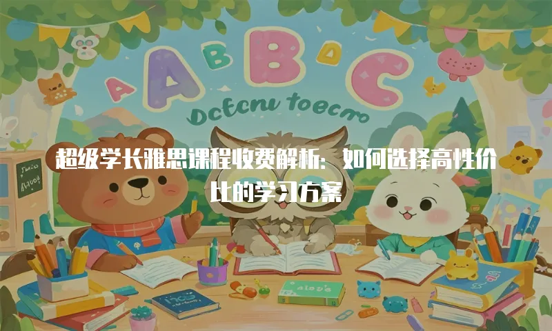 超级学长雅思课程收费解析：如何选择高性价比的学习方案