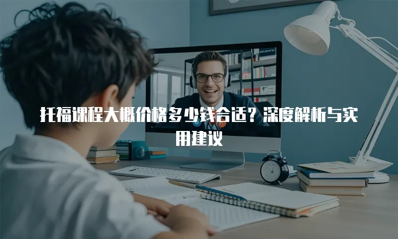 托福课程大概价格多少钱合适？深度解析与实用建议