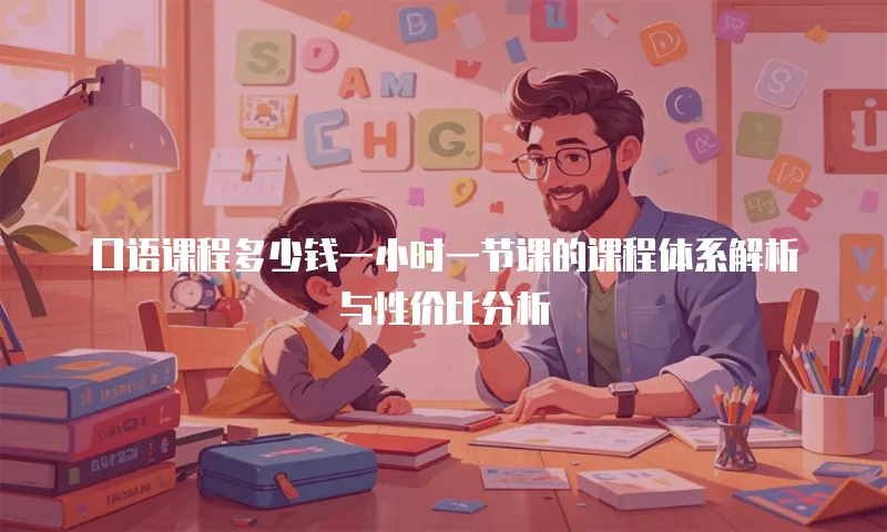 口语课程多少钱一小时一节课的课程体系解析与性价比分析