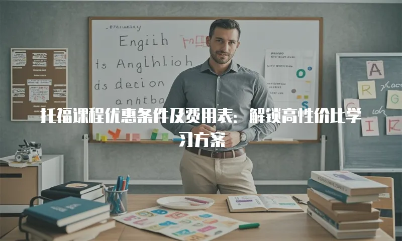 托福课程优惠条件及费用表：解锁高性价比学习方案