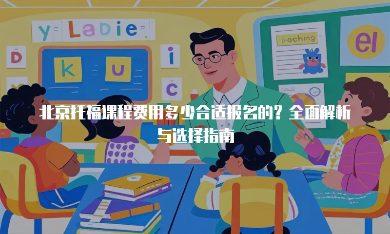 北京托福课程费用多少合适报名的？全面解析与选择指南