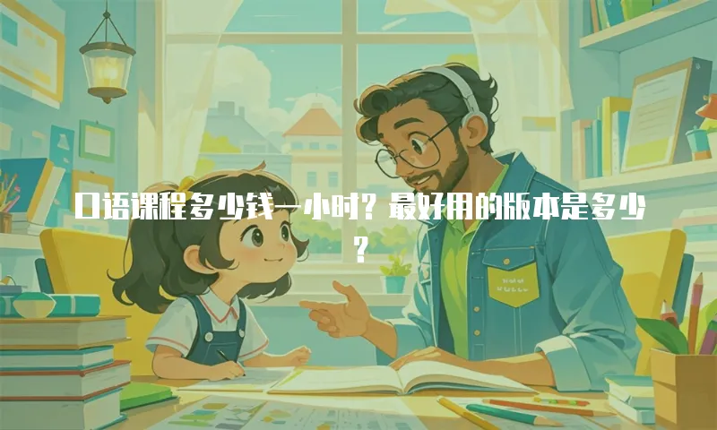 口语课程多少钱一小时？最好用的版本是多少？