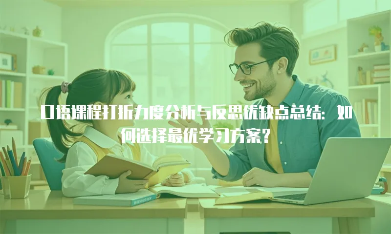 口语课程打折力度分析与反思优缺点总结：如何选择最优学习方案？