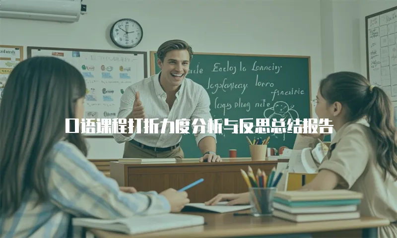 口语课程打折力度分析与反思总结报告