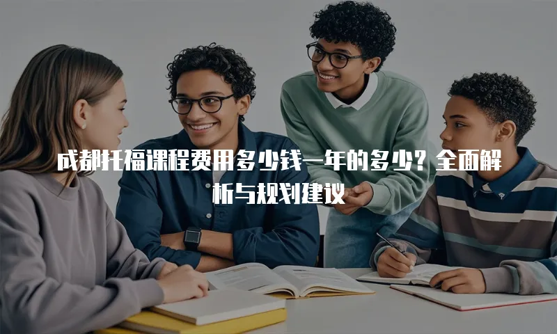 成都托福课程费用多少钱一年的多少？全面解析与规划建议
