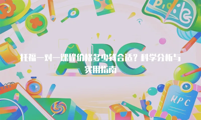 托福一对一课程价格多少钱合适？科学分析与实用指南