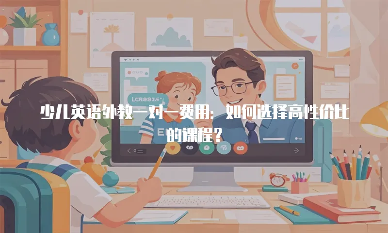 少儿英语外教一对一费用：如何选择高性价比的课程？