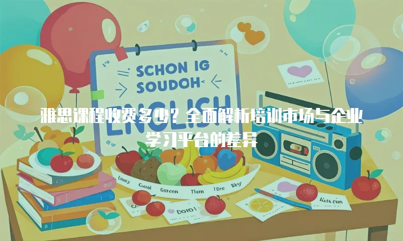 雅思课程收费多少？全面解析培训市场与企业学习平台的差异