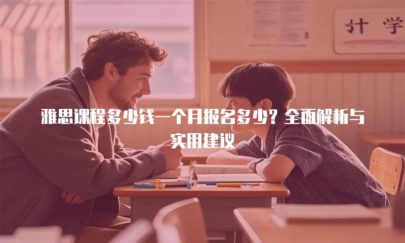 雅思课程多少钱一个月报名多少？全面解析与实用建议