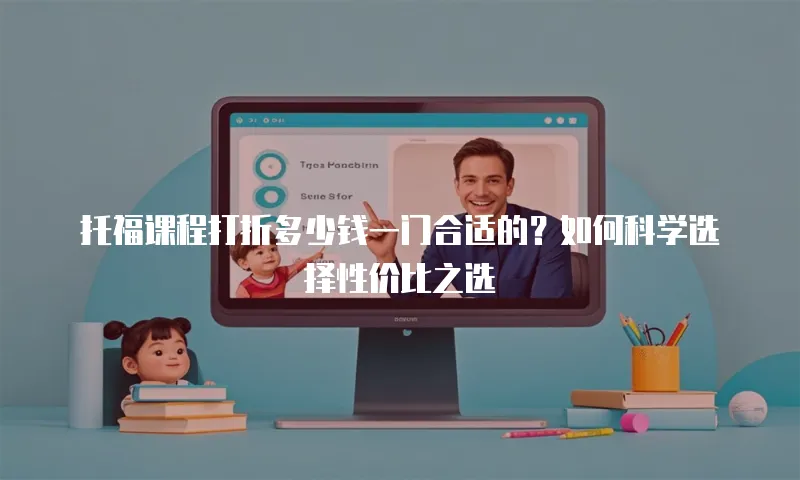 托福课程打折多少钱一门合适的？如何科学选择性价比之选