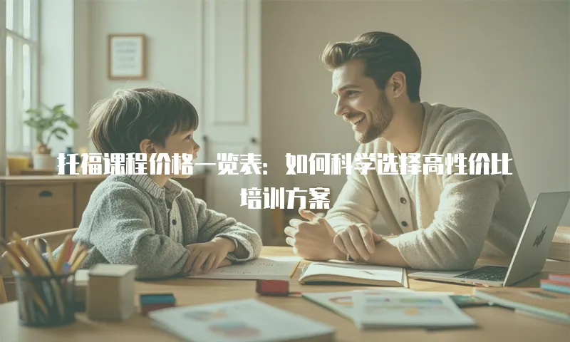 托福课程价格一览表：如何科学选择高性价比培训方案