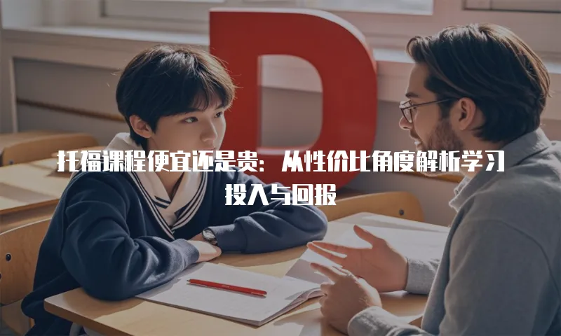 托福课程便宜还是贵：从性价比角度解析学习投入与回报