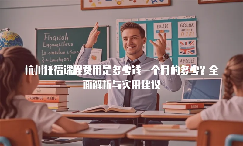 杭州托福课程费用是多少钱一个月的多少？全面解析与实用建议