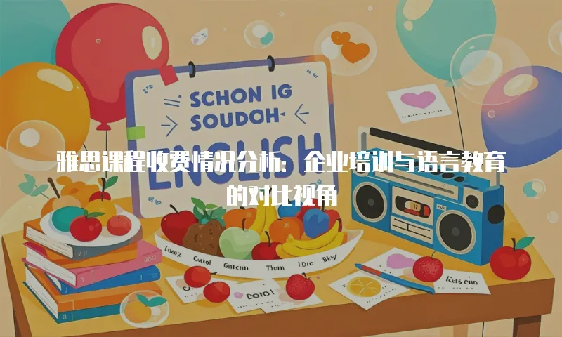 雅思课程收费情况分析：企业培训与语言教育的对比视角