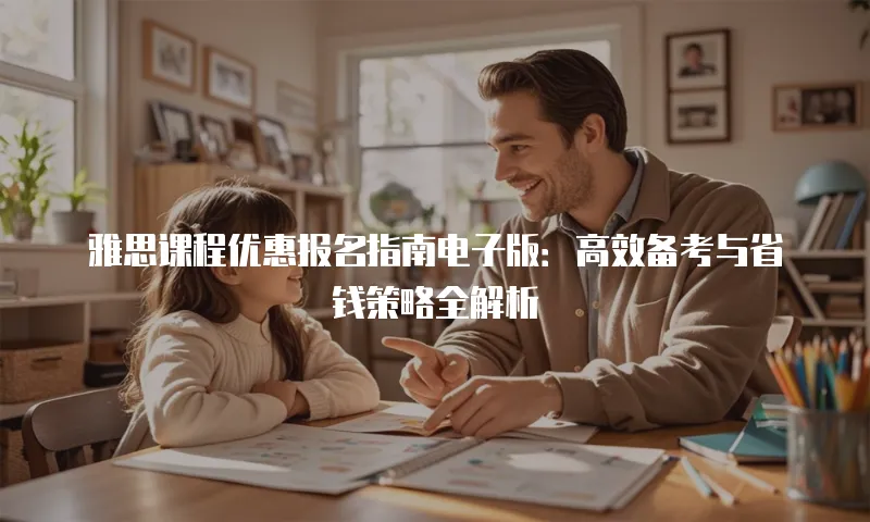 雅思课程优惠报名指南电子版：高效备考与省钱策略全解析