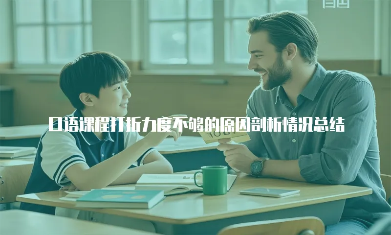 口语课程打折力度不够的原因剖析情况总结