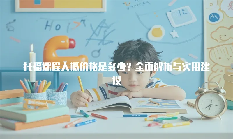 托福课程大概价格是多少？全面解析与实用建议