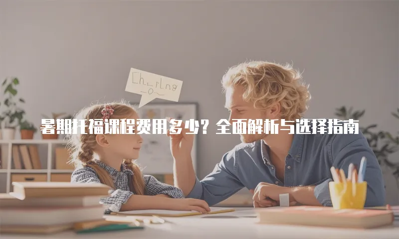 暑期托福课程费用多少？全面解析与选择指南