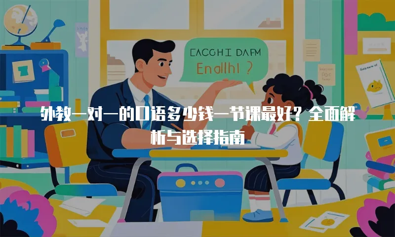 外教一对一的口语多少钱一节课最好？全面解析与选择指南