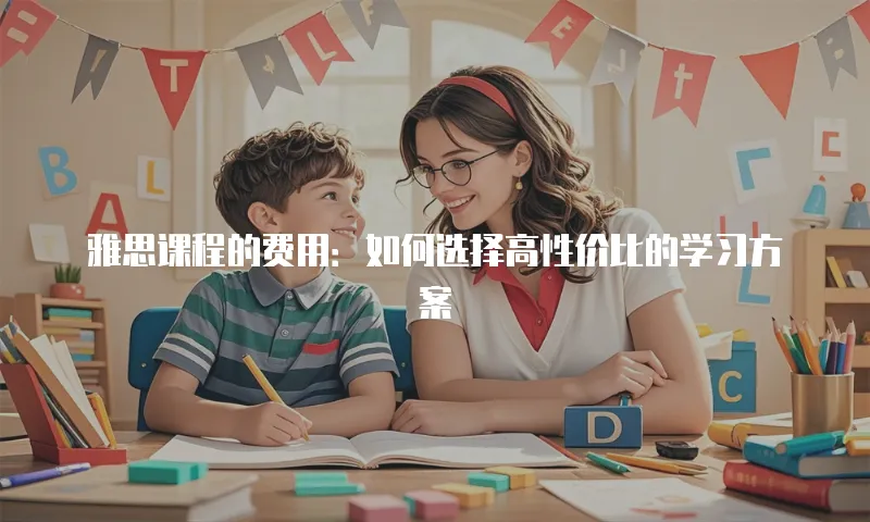 雅思课程的费用：如何选择高性价比的学习方案