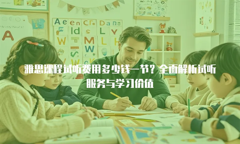 雅思课程试听费用多少钱一节？全面解析试听服务与学习价值