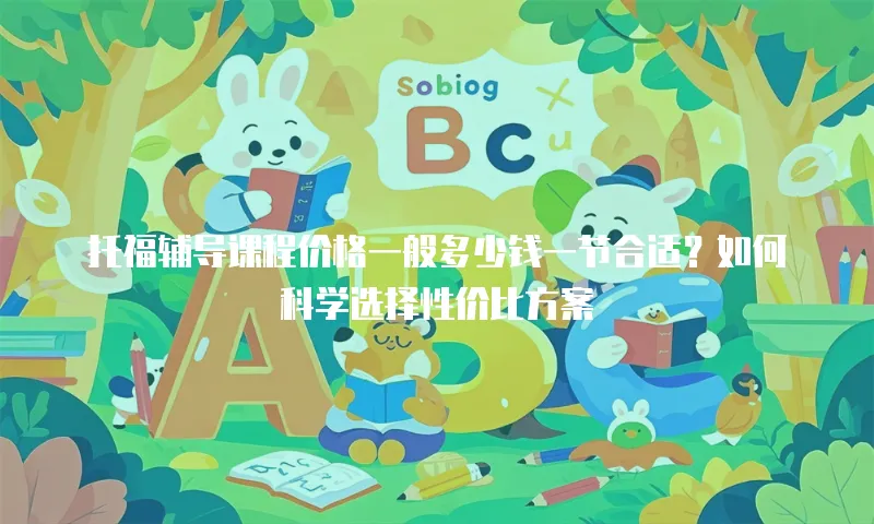 托福辅导课程价格一般多少钱一节合适？如何科学选择性价比方案