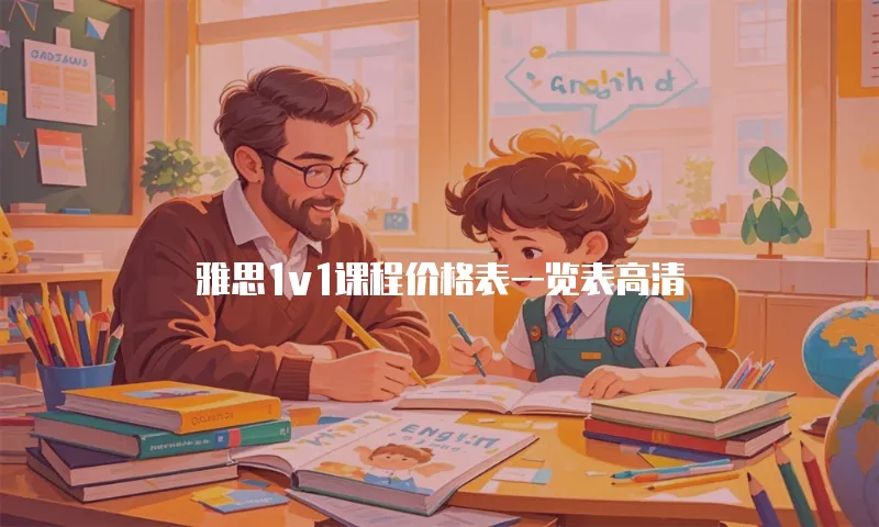 雅思1v1课程价格表一览表高清