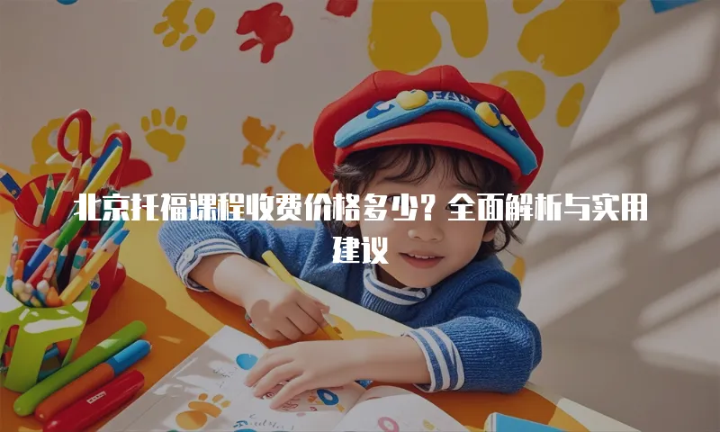 北京托福课程收费价格多少？全面解析与实用建议