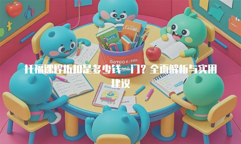 托福课程折扣是多少钱一门？全面解析与实用建议