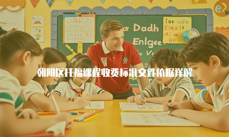 朝阳区托福课程收费标准文件依据详解