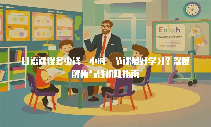 口语课程多少钱一小时一节课最好学习？深度解析与性价比指南