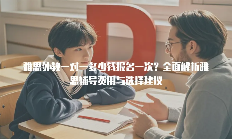 雅思外教一对一多少钱报名一次？全面解析雅思辅导费用与选择建议