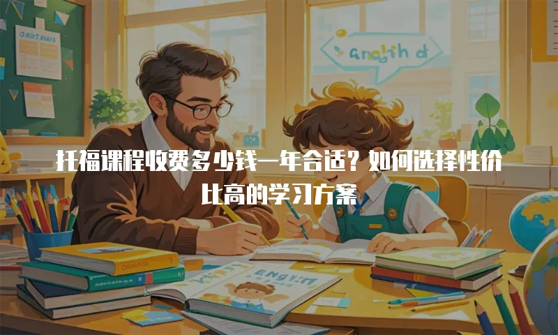 托福课程收费多少钱一年合适？如何选择性价比高的学习方案