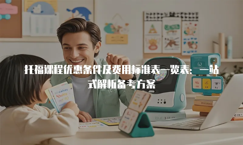 托福课程优惠条件及费用标准表一览表：一站式解析备考方案