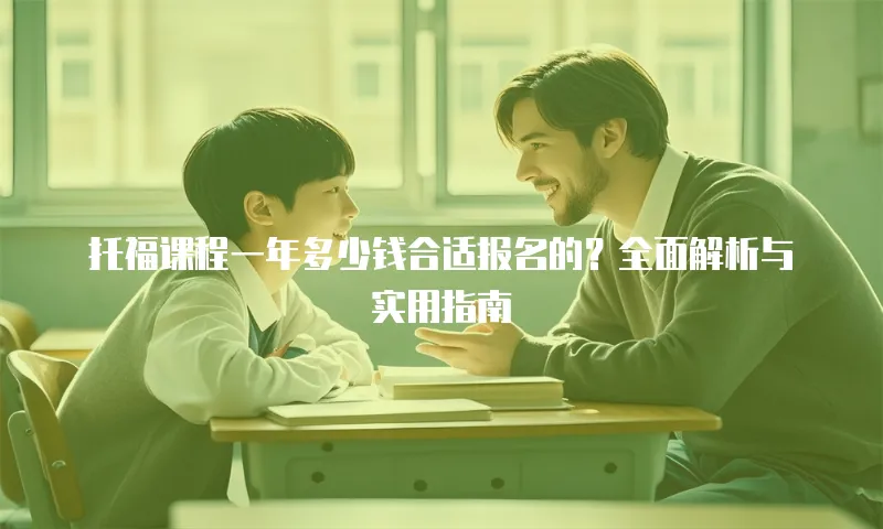 托福课程一年多少钱合适报名的？全面解析与实用指南