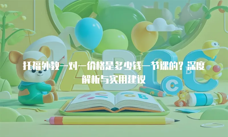 托福外教一对一价格是多少钱一节课的？深度解析与实用建议