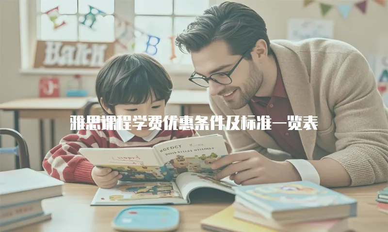 雅思课程学费优惠条件及标准一览表