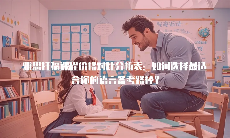 雅思托福课程价格对比分析表：如何选择最适合你的语言备考路径？