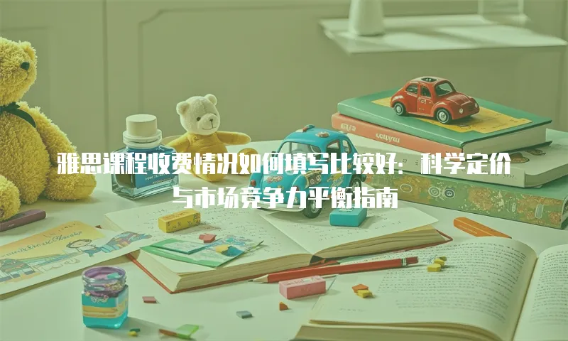 雅思课程收费情况如何填写比较好：科学定价与市场竞争力平衡指南