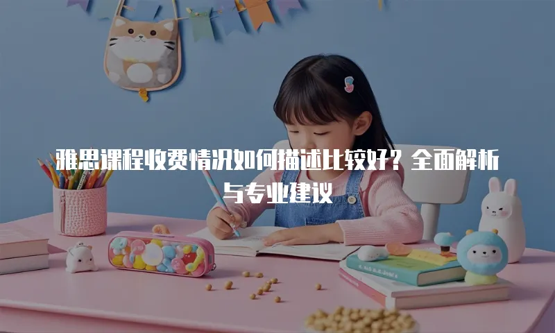 雅思课程收费情况如何描述比较好？全面解析与专业建议