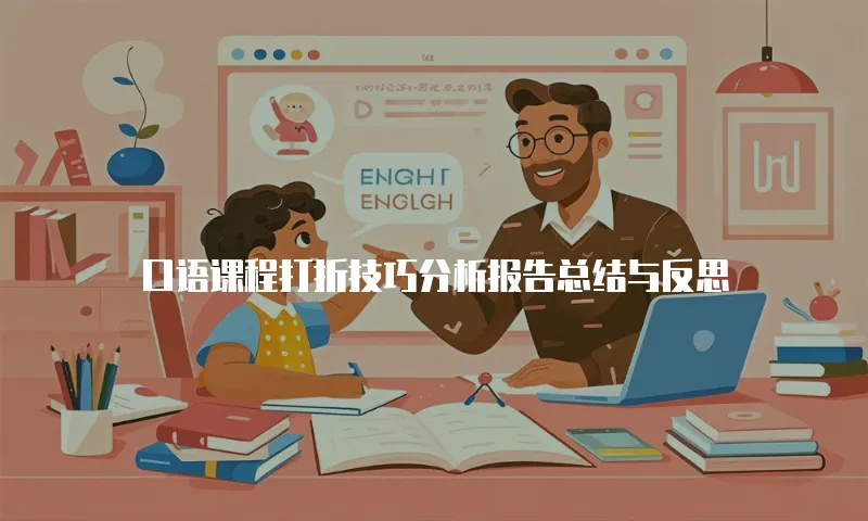 口语课程打折技巧分析报告总结与反思