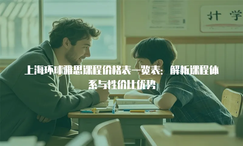 上海环球雅思课程价格表一览表：解析课程体系与性价比优势