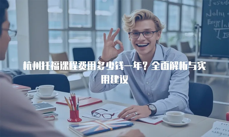 杭州托福课程费用多少钱一年？全面解析与实用建议