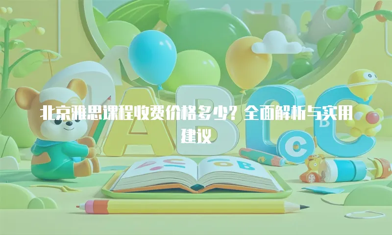 北京雅思课程收费价格多少？全面解析与实用建议