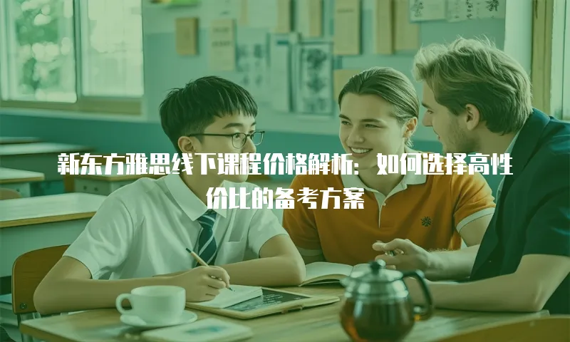 新东方雅思线下课程价格解析：如何选择高性价比的备考方案