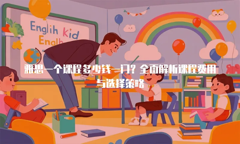 雅思一个课程多少钱一门？全面解析课程费用与选择策略