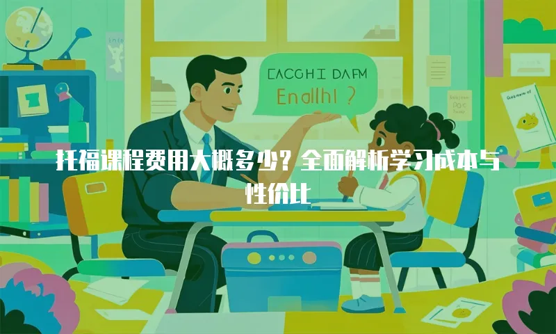 托福课程费用大概多少？全面解析学习成本与性价比