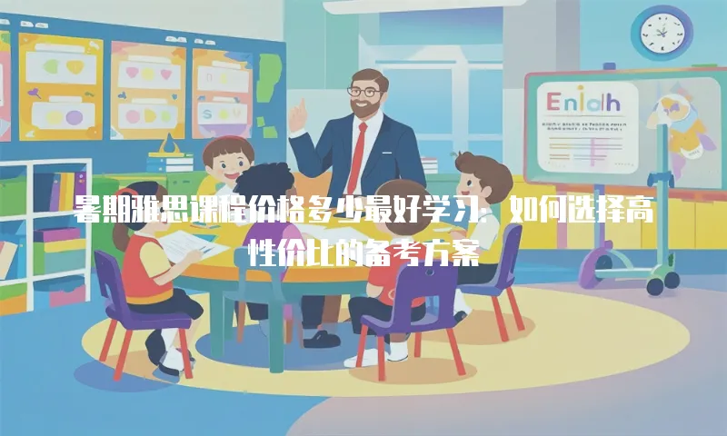 暑期雅思课程价格多少最好学习：如何选择高性价比的备考方案