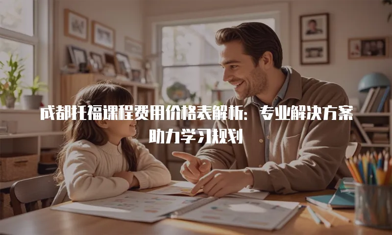 成都托福课程费用价格表解析：专业解决方案助力学习规划