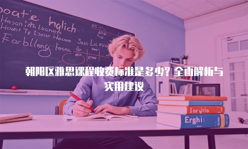 朝阳区雅思课程收费标准是多少？全面解析与实用建议